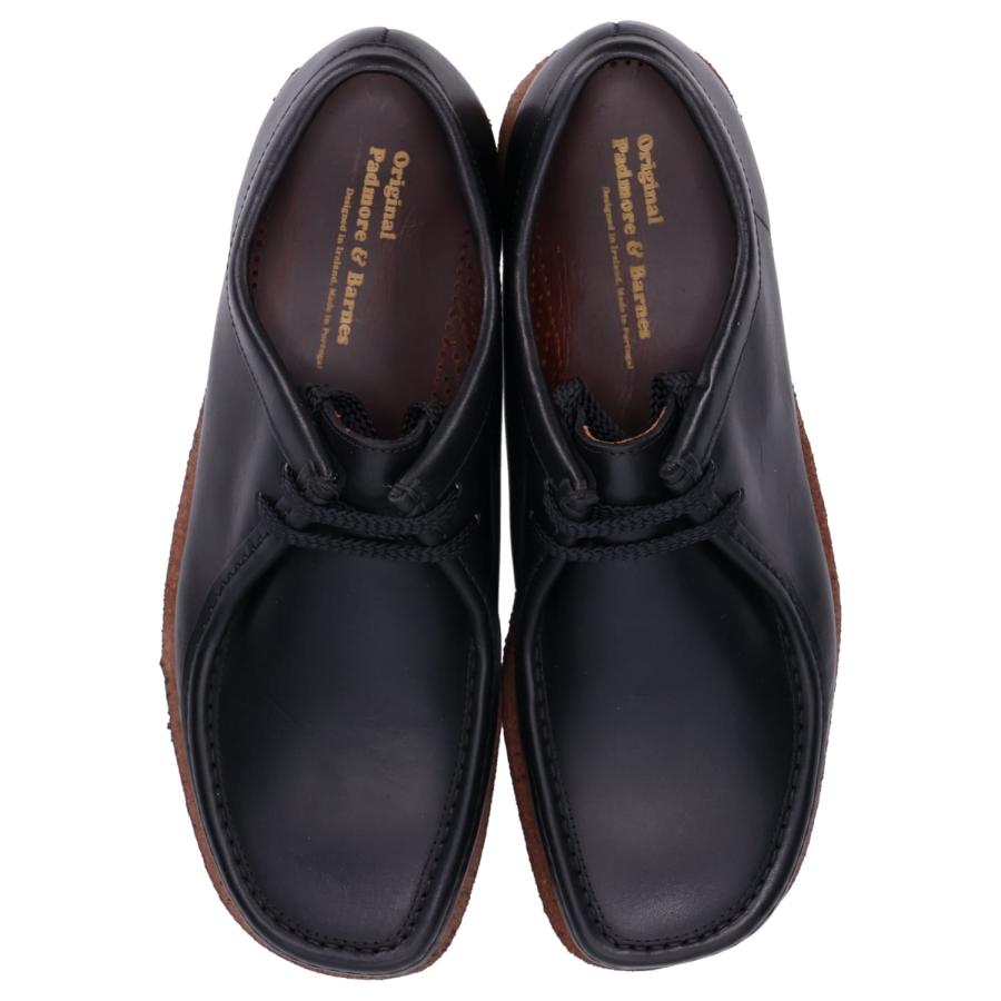 Padmore & Barnes ワラビー ブラック 8 Padmore&Barnes パドモアアンドバーンズ ワラビー ブーツ オリジナル