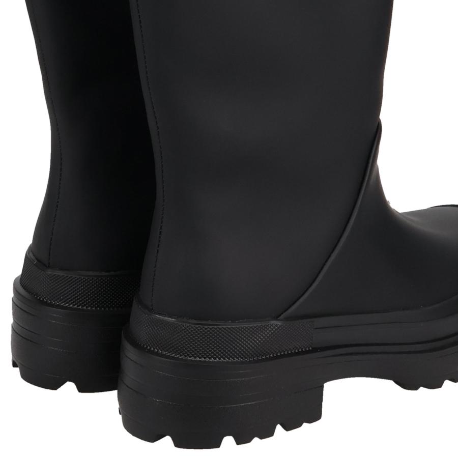 PAES ペイズ ブーツ レインブーツ ロングブーツ 長靴 レディース 厚底 防水 06 TWO WAY RAIN BOOTS BOOTS BASIC LINE ブラック チェック 黒 爆買の画像