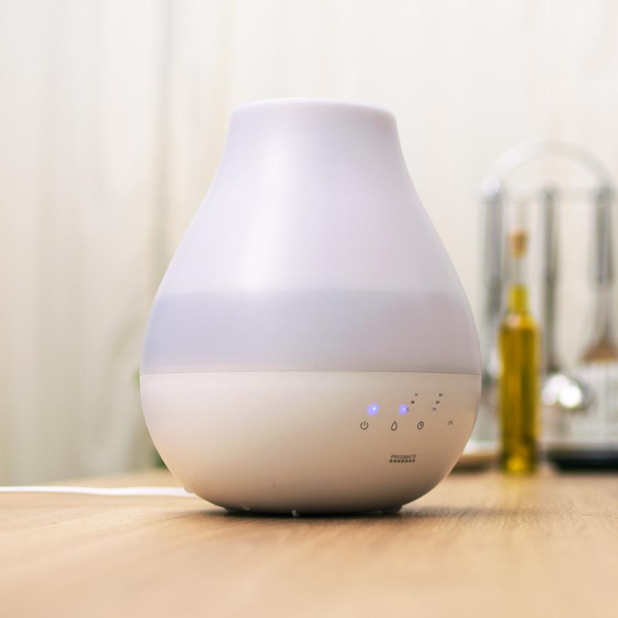 PRISMATE プリズメイト 加湿器 超音波式 アロマオイル ナイトライト
