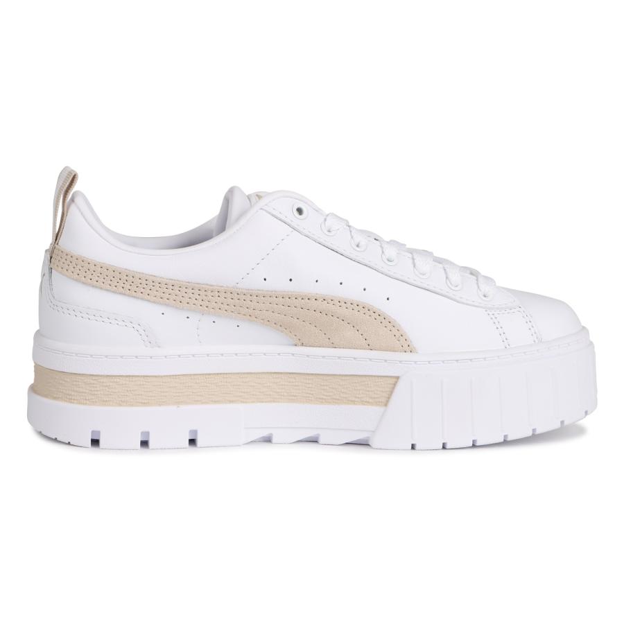 PUMA（プーマ） スニーカー レディース 厚底 メイズ レザー ウィメンズ MAYZE LEATHER WOMENS ホワイト 白 ...