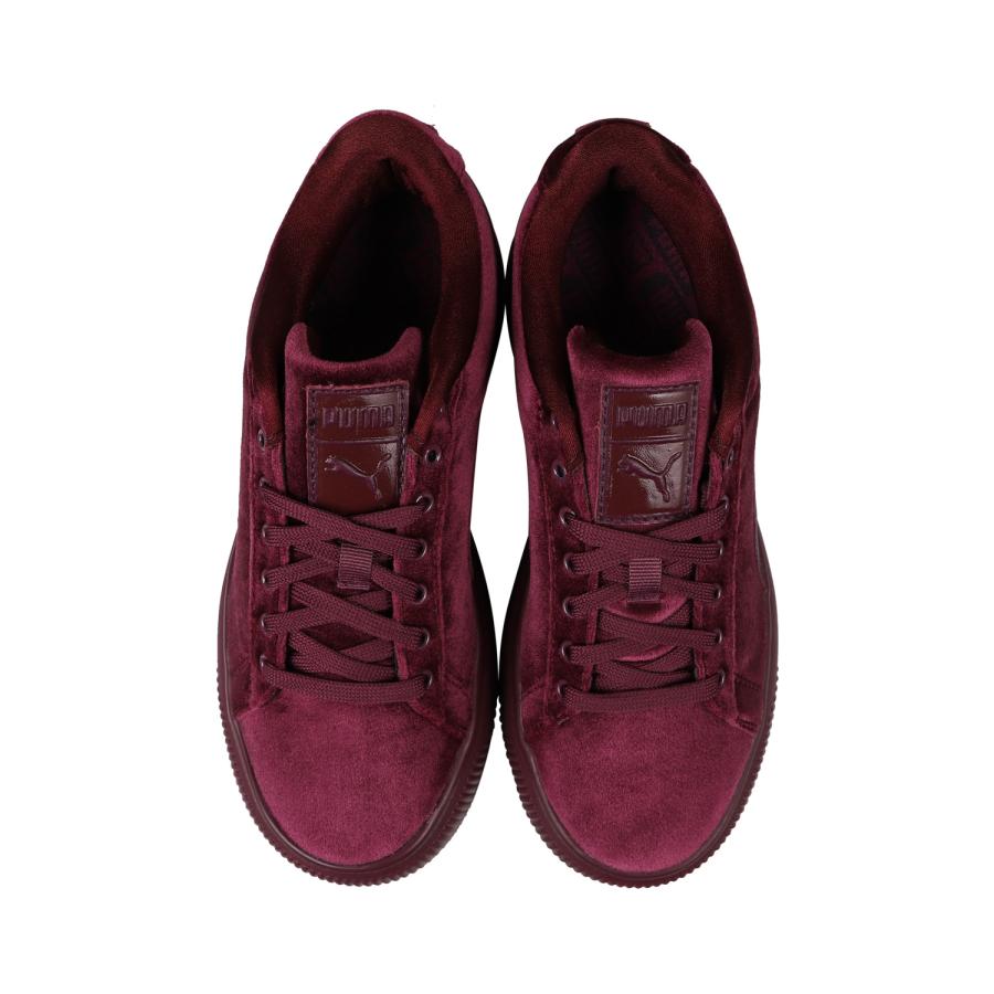 PUMA プーマ スウェード マユ ベルベット ウィメンズ スニーカー レディース SUEDE MAYU VELVET WOMENS ワイン