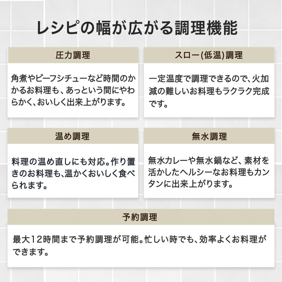 Re・De Pot リデポット 電気圧力鍋 電気なべ 炊飯器 4合 電気鍋 マルチクッカー クラッシー 簡単調理 家電 PCH-20L
