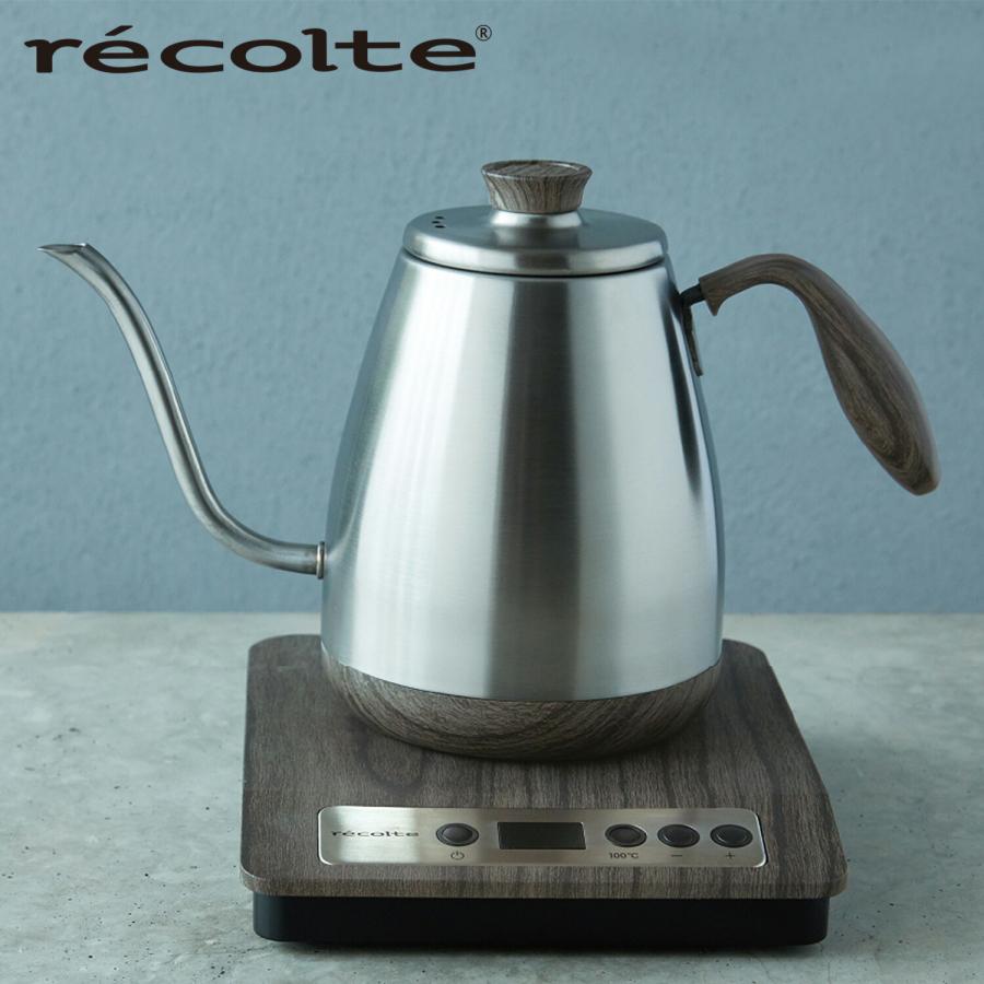 レコルト recolte 電気ケトル TEMPERATURE CONTROL KETTLE RTK1 0.8L 温度調節 ステンレス