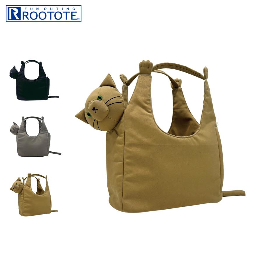 ROOTOTE（ルートート） EU.ラウンド.ブラブラネコ-A トートバッグ 