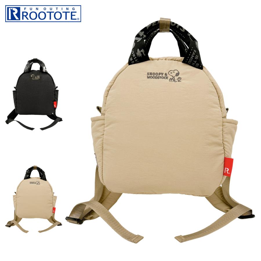 ROOTOTE ルートート リュック バッグ バックパック IP.セオルー.パデット.ピーナッツ-0S レディース A5 軽量 ブラック シルバー 黒 8453 ROOTOTE（ルートート） リュック バッグ バックパック IP.セオルー