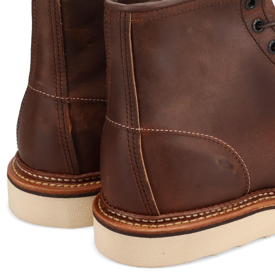 RED WING モックトゥ ブーツ ブラウン RED WING SHOES（レッドウィング） RED WING ブーツ 6インチ