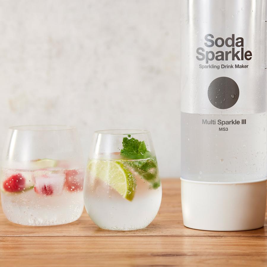 ソーダスパークル SodaSparkle 炭酸水メーカー ソーダメーカー ガスカートリッジ 5本付 ジュース 水 ワイン マルチスパークル3 MS3の画像