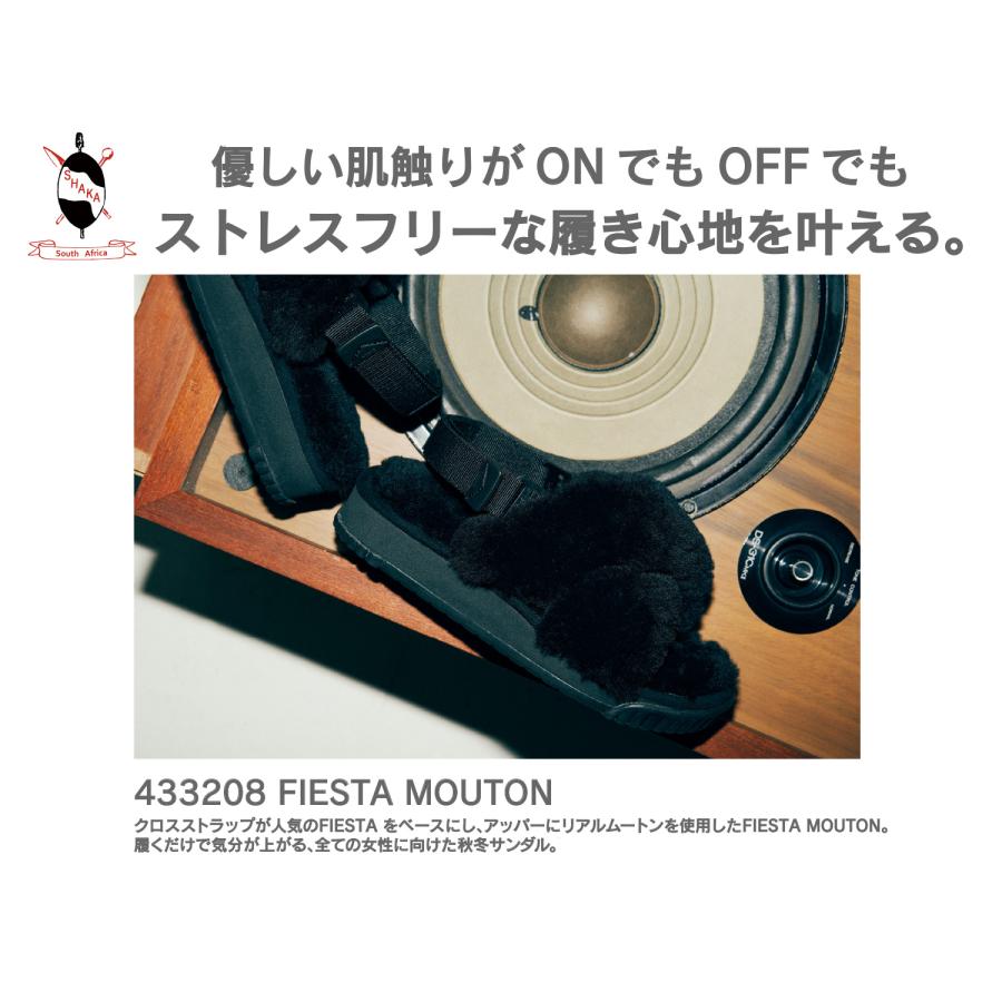 SHAKA シャカ サンダル レディース ファー フィエスタ ムートン FIESTA 