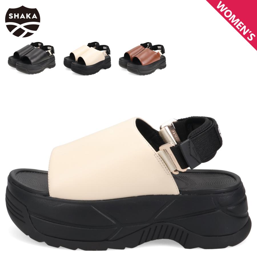 SHAKA シャカ サンダル ストラップサンダル バケイ チャンキー レディース 厚底 VACAY CHUNKY ブラック オフ ホワイト ブラウン SK-281 SHAKA（シャカ） ストラップサンダル バケイ チャンキー レディース