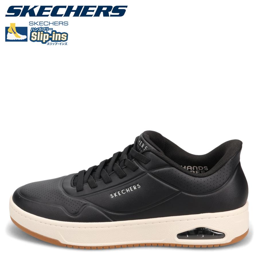 スケッチャーズ SKECHERS スリップインズ ウノ CTL レイング ロー スニーカー メンズ SLIP-INS UNO CTL ブラック 黒 183156 SKECHERS（スケッチャーズ） スリップインズ ウノ CTL レイング ロー