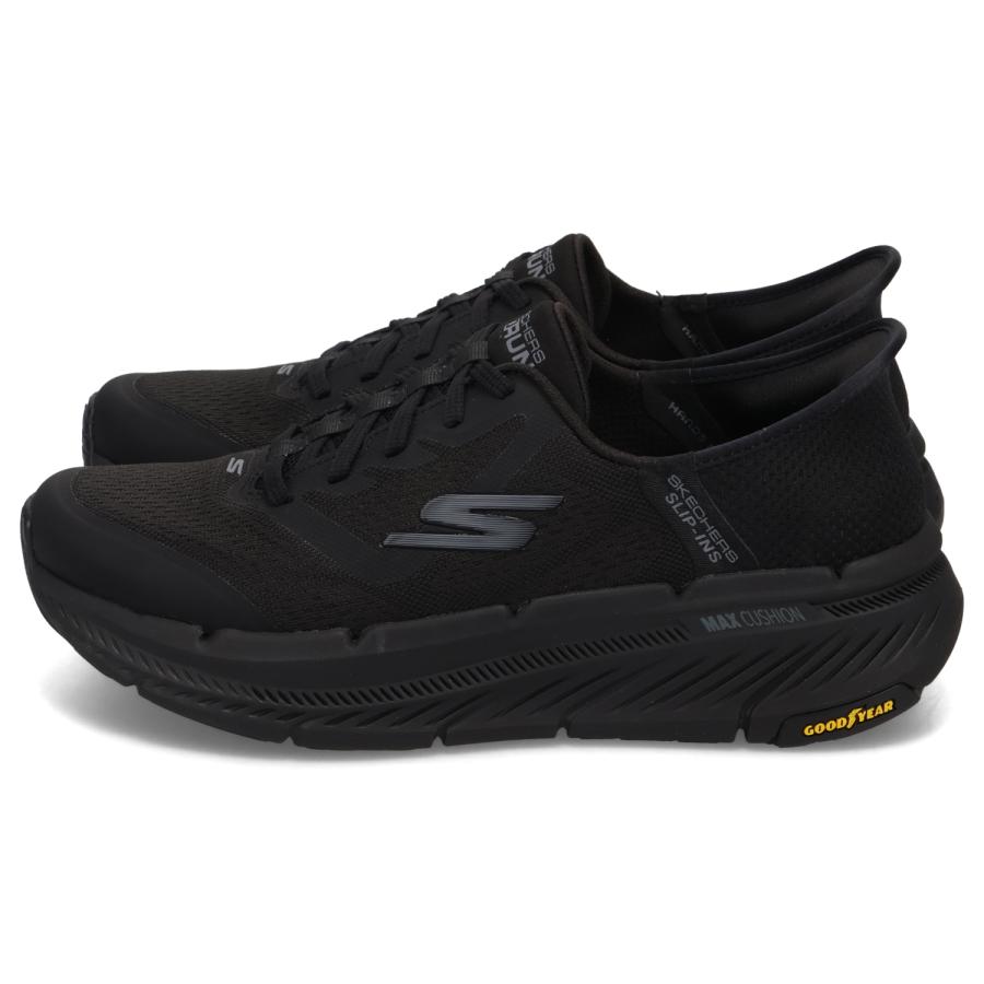 スケッチャーズ　スリップインズ　マックスクッショニングアデルフィ 黒 SKECHERS（スケッチャーズ） スリップインズ マックス クッショニング