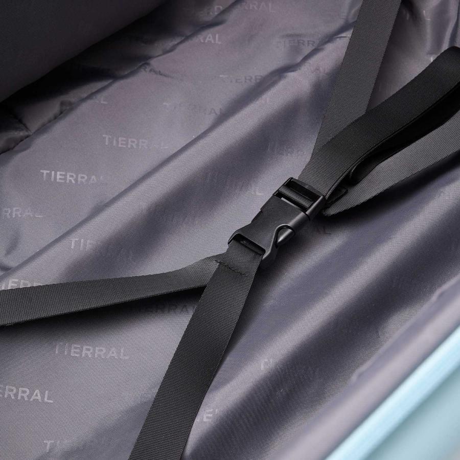 ティエラル TIERRAL スーツケース キャリーケース キャリーバッグ パファー メンズ レディース S+サイズ 50-60L フロントオープン_14