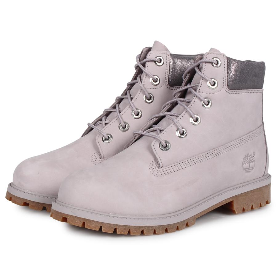 人気ショップが最安値挑戦 ティンバーランド Timberland ブーツ レディース 6インチ プレミアム Junior 6inch Premium Waterproof Boot ライト グレー 95q 完売 Zoetalentsolutions Com