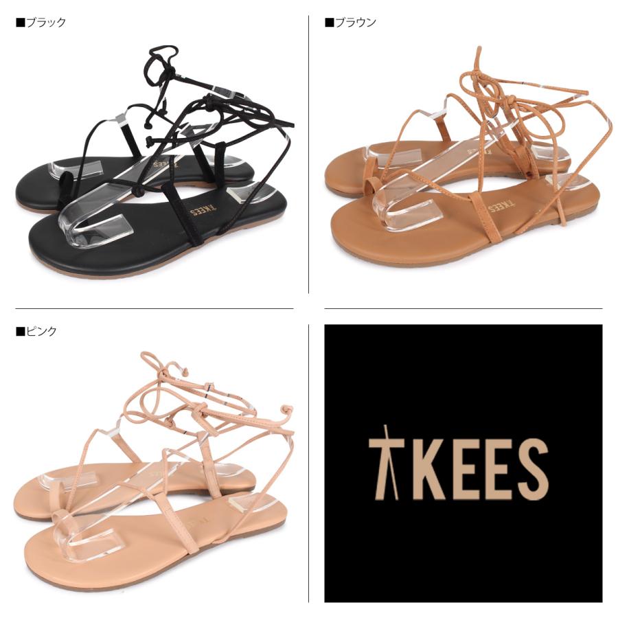 TKEES ティキーズ サンダル 編み上げ ジョーレザー レディース