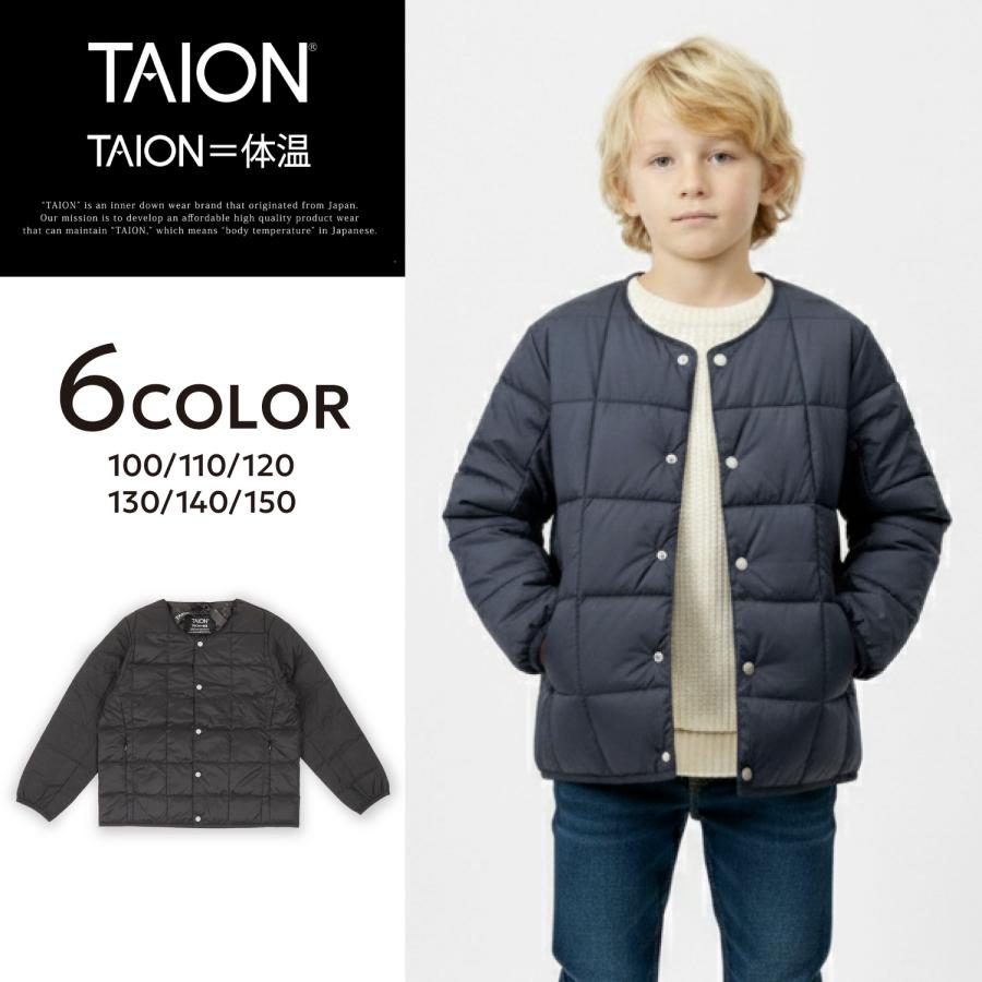 TAION（タイオン） インナーダウン ジャケット ベーシック クルー 