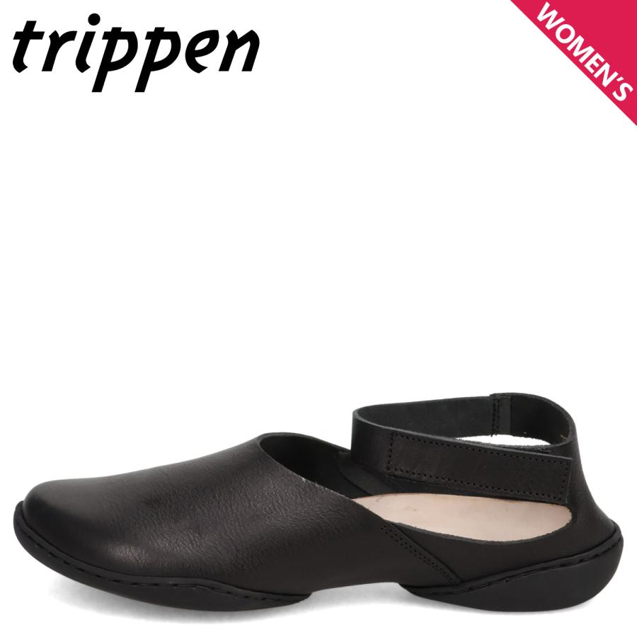 【美品】trippen トリッペン パンプス ストラップ レザー 23.5㎝ trippen（トリッペン） ストラップシューズ アンクル レザー パン