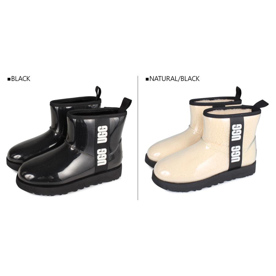 UGG アグ ブーツ レインブーツ クラシック クリア ミニ レディース CLASSIC CLEAR MINI ブラック ベージュ 黒 1113190｜goodslabo｜04