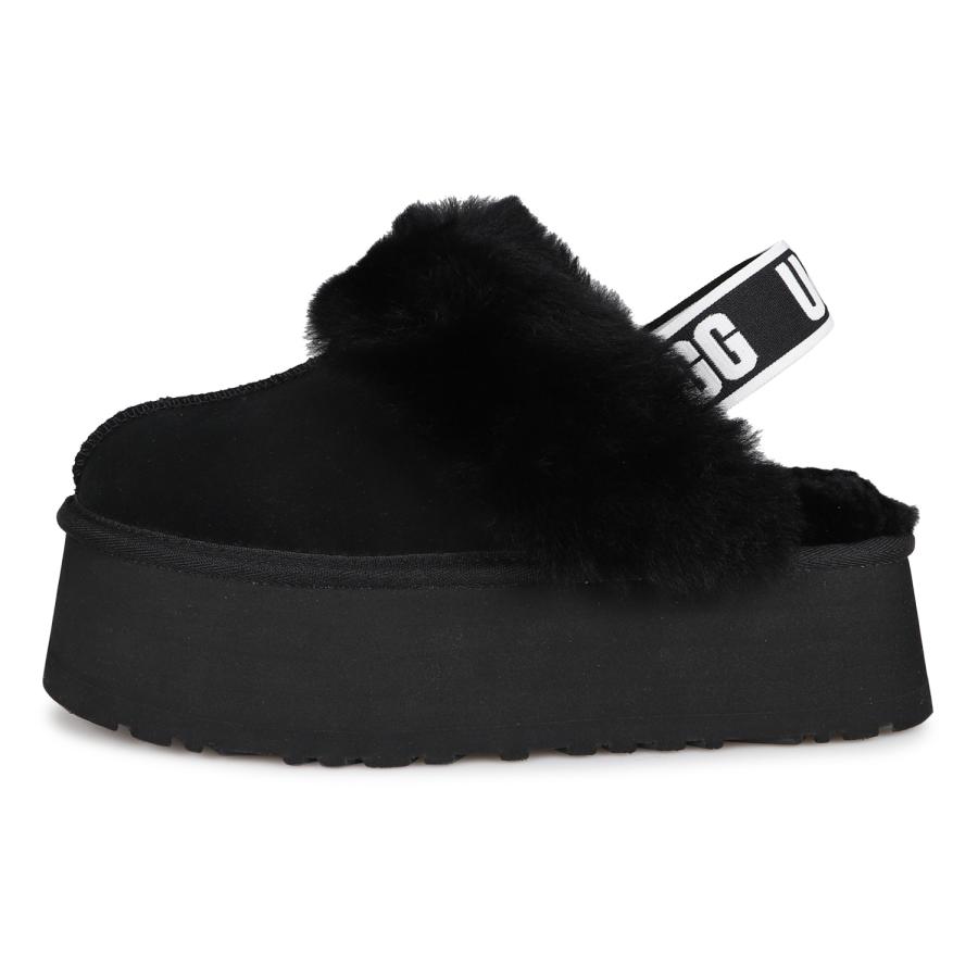 UGG アグ サンダル レディース 厚底 ファー ファンケット FUNKETTE ブラック 黒 1113474|goodslabo|03