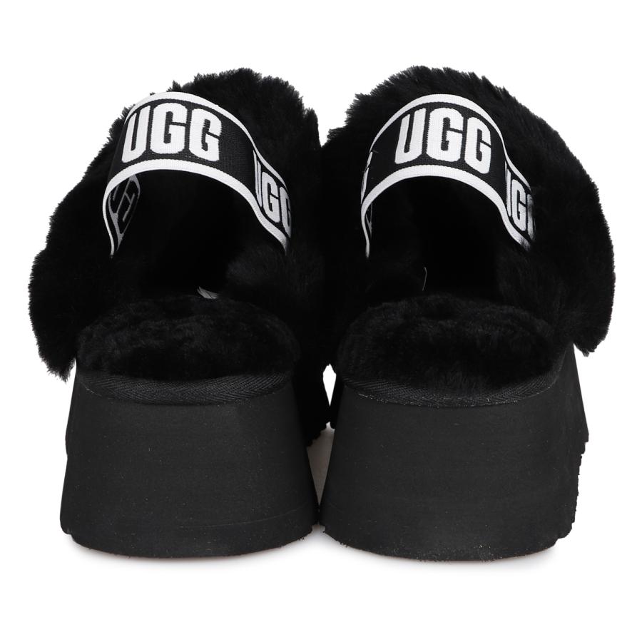 UGG アグ サンダル レディース 厚底 ファー ファンケット FUNKETTE ブラック 黒 1113474|goodslabo|05