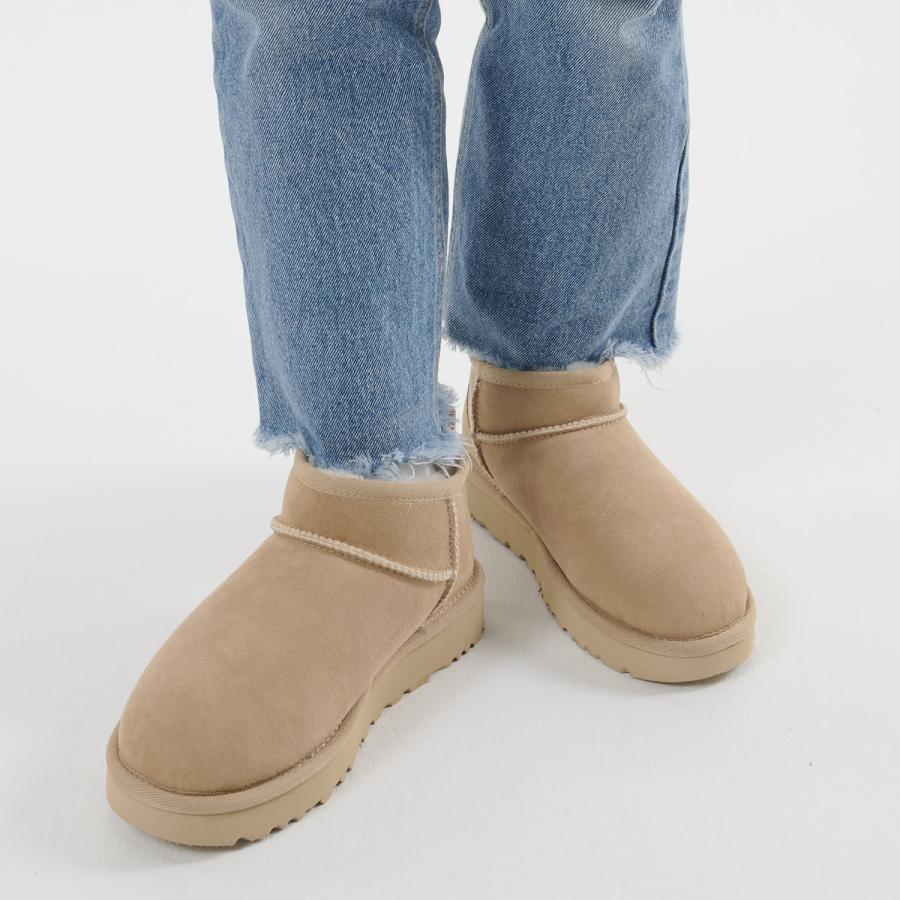 UGG アグ ムートンブーツ クラシック ウルトラ ミニ レディース シープ 