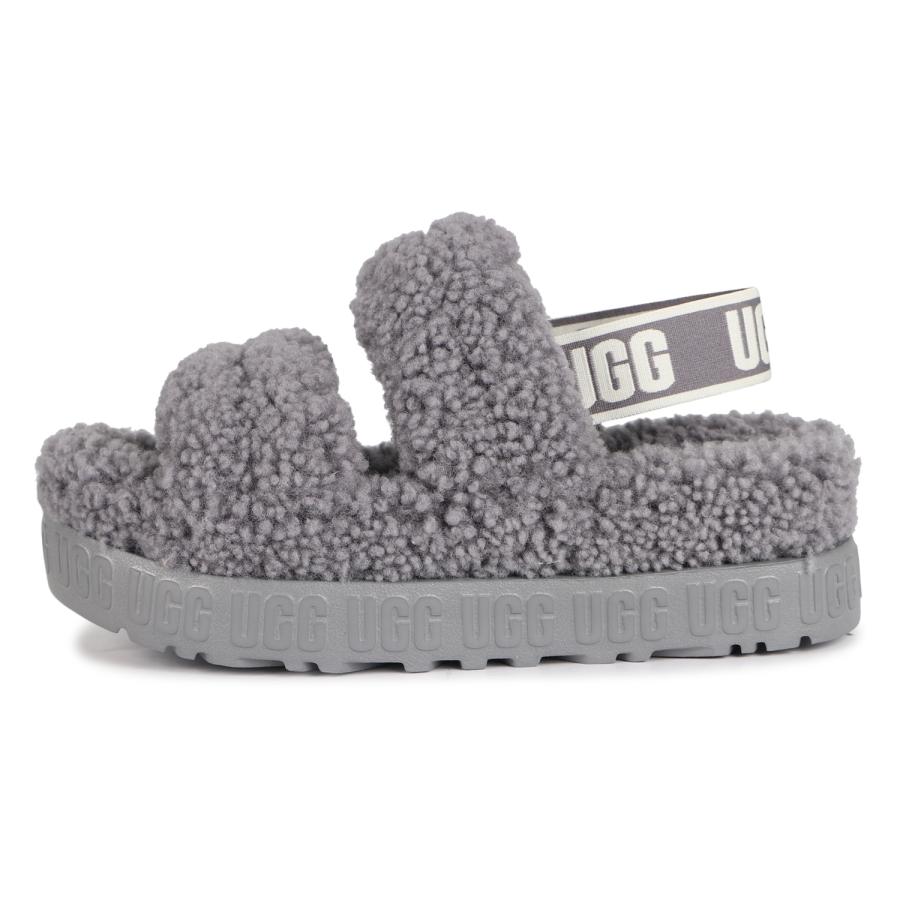 UGG（アグ） ストラップサンダル オー フラッフィータ レディース 厚底