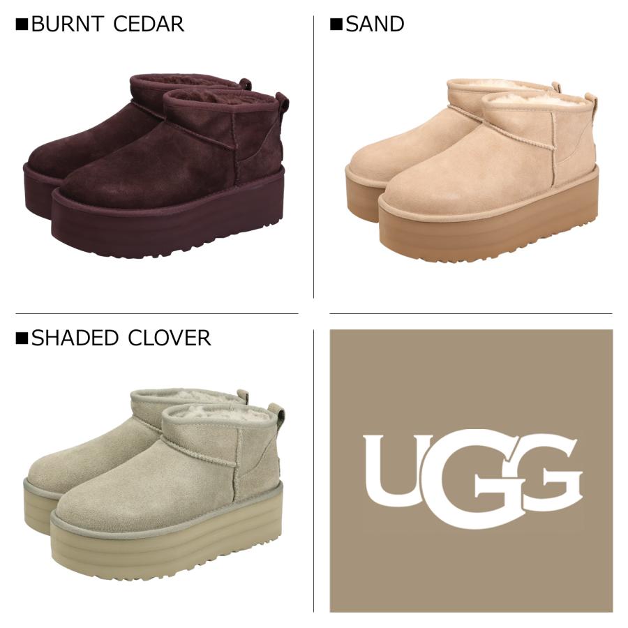UGG アグ プラットフォーム ムートンブーツ クラシック ウルトラ ミニ 