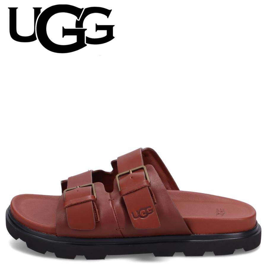 UGG（アグ） スライドサンダル メンズ CAPITOLA BUCKLE SLIDE ブラウン