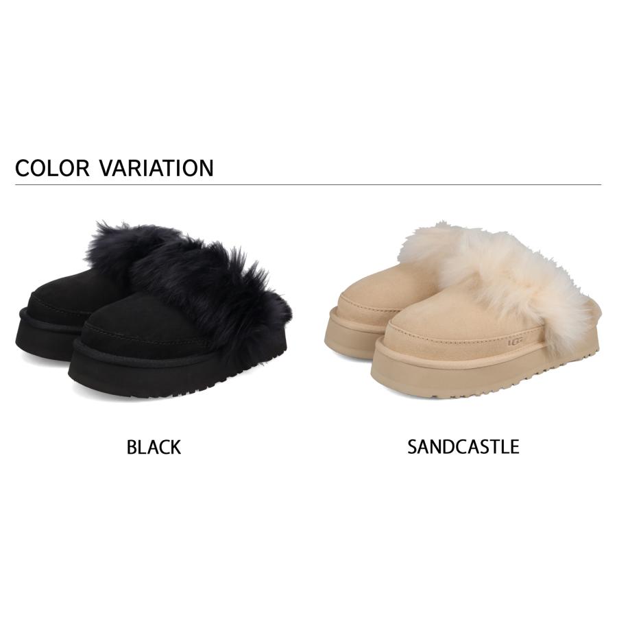 UGG✨Disquette ムートンスリッパ　厚底　クロッグ　サボ　ブラック23 UGG（アグ） スリッパ ムートン レディース ディスケット UGG