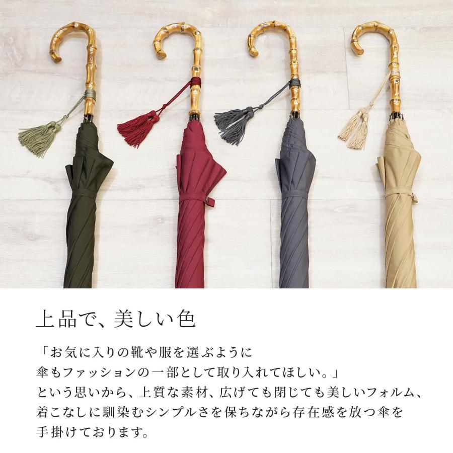 WAKAO（ワカオ） 長傘 雨傘 レディース 60cm 軽量 防水 超撥水加工