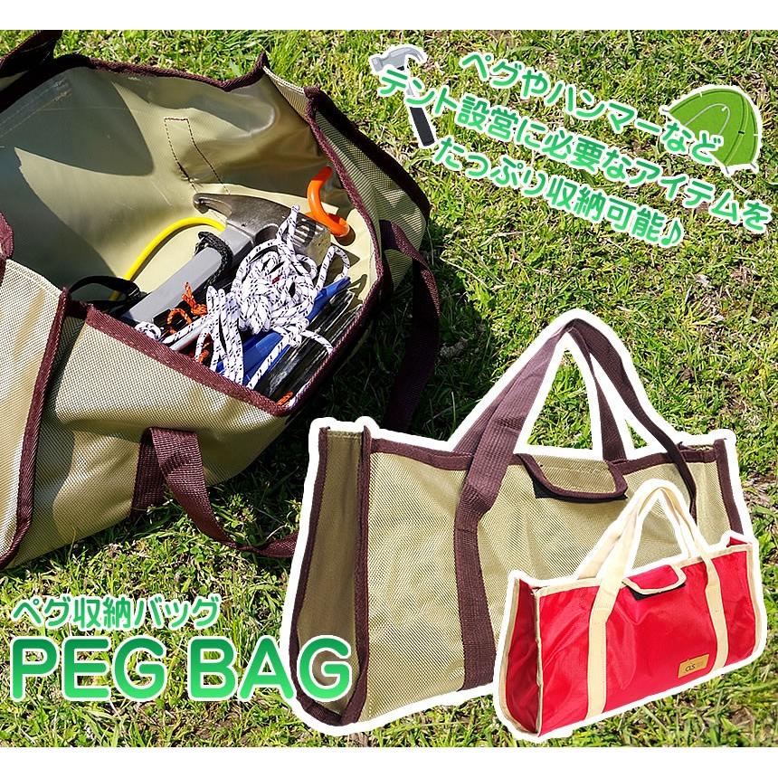 ペグケース ペグ 収納 最新号掲載アイテム バッグ 収納ケース ペグハンマー キャンプ ツールバッグ 新作通販