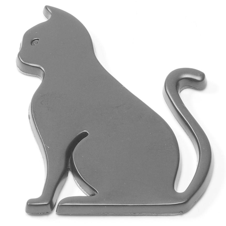 車用 ステッカー ねこ おしゃれ デカール 車 シール 猫 エンブレム メッキ Gd Stcat Goodsland 通販 Yahoo ショッピング