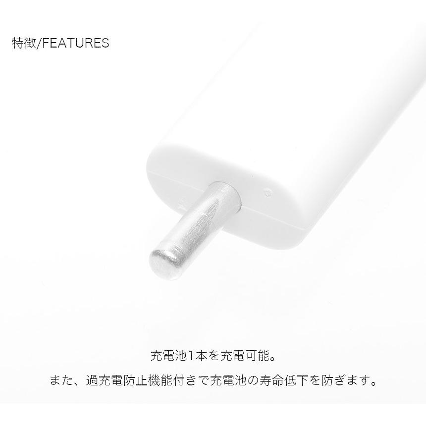 1穴充電 電気ウキ USB充電器 CR425 リチウム電池 セット ピン形充電