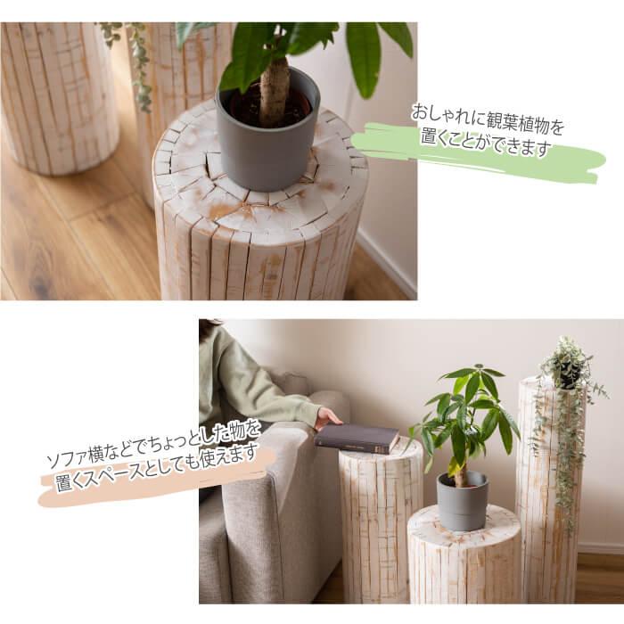プランタースタンド プランター スタンド 観葉植物 棚 おしゃれ 天然木 植物 ディスプレイ 室内 GUY-926の画像