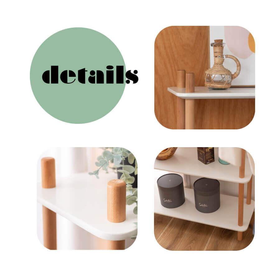 東谷 ラック 棚 木製 シェルフ シンプル ホワイト 奥行30 北欧