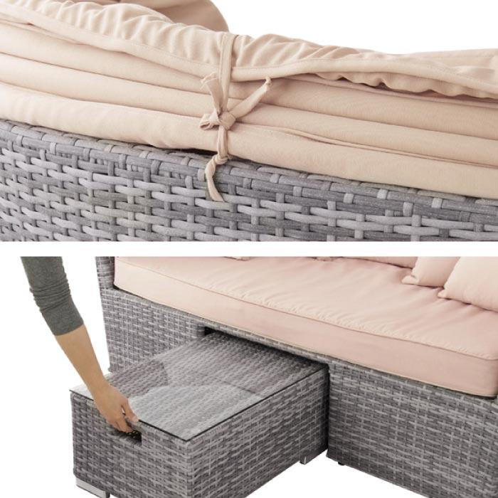 KH デイベッド ソファー&テーブルセット ガーデン 家具 RKC-536BE KH デイベッド ソファー&テーブルセット ガーデン 家具 RKC