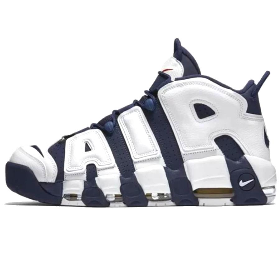 NIKE AIR MORE UPTEMPO OLYMPIC White/Midnight Navy-Metallic NIKE AIR MORE UPTEMPO OLYMPIC White/Midnight Navy-Metallic