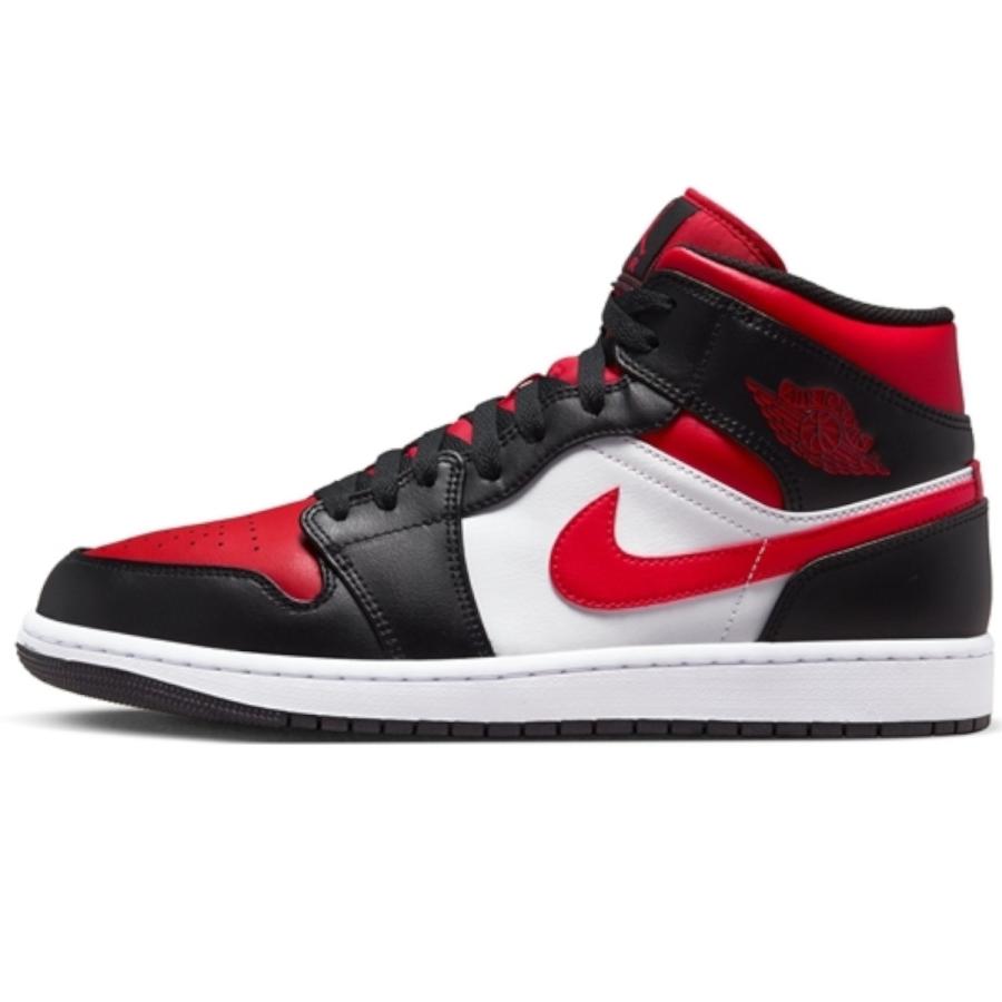 ナイキ エアジョーダン1 NIKE AIR JORDAN 1 MID ミッド ホワイト ジムレッド ブラック ミッド WHITE GYM RED BLACK 554724-079 メンズ スニーカー｜goodsmell｜02