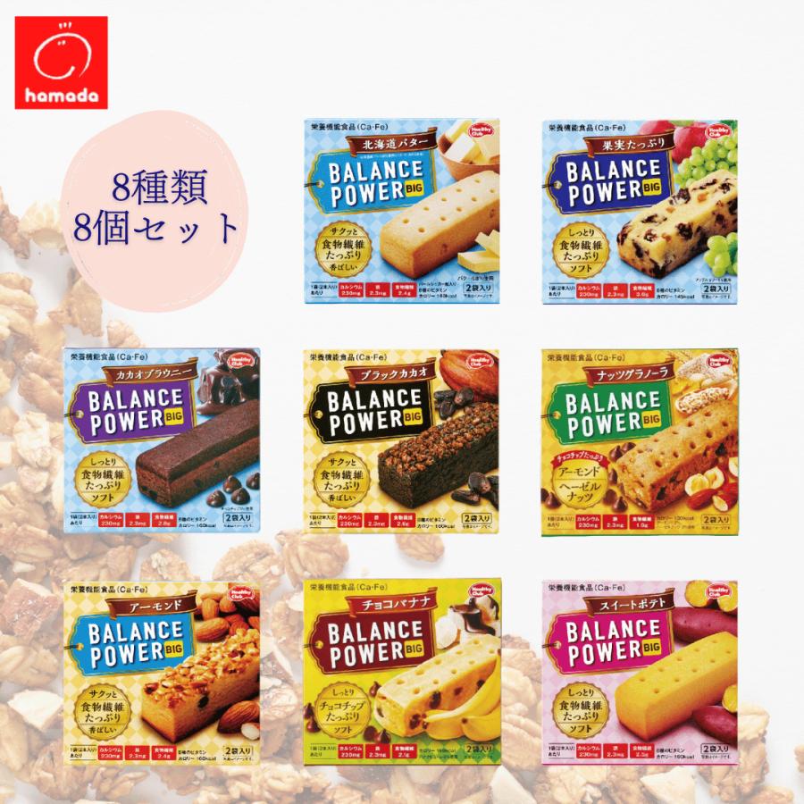 バランスパワー ビッグ 8種 食べ比べ アソート セット 1袋 2本 1箱 2袋