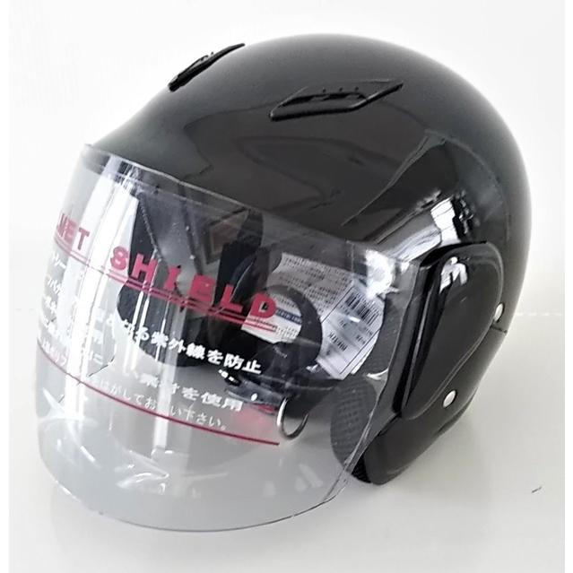 ユニカー工業 セミジェットヘルメット ブラック : CAR&BIKE GOODS 