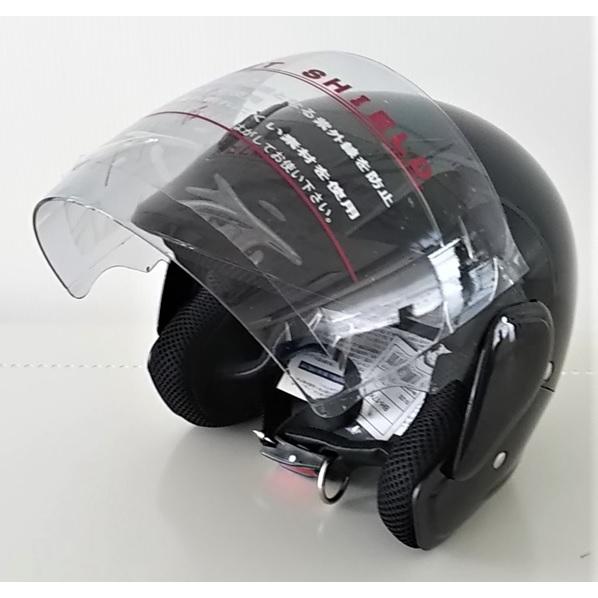 ユニカー工業 セミジェットヘルメット ブラック : CAR&BIKE GOODS