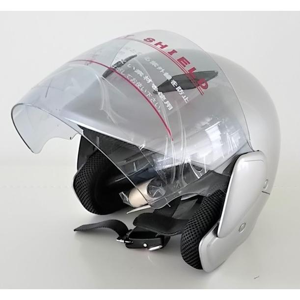 ユニカー工業 セミジェットヘルメット シルバー : CAR&BIKE GOODS