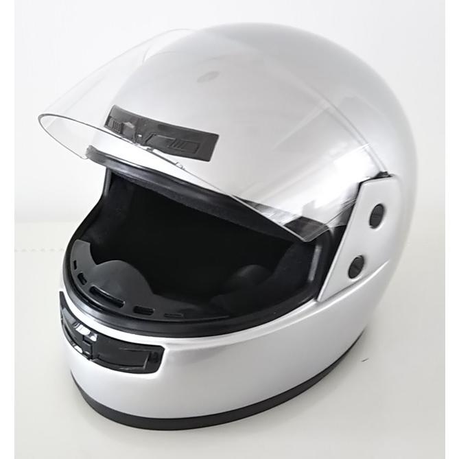 ユニカー工業 BH-35S フルフェイスヘルメット シルバー : CAR&BIKE