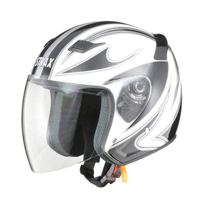 セキュリティ・セーフティ STRAX SJ-9 リード工業 STRAX SJ-9 ジェットヘルメット ホワイト : CAR&BIKE GOODS