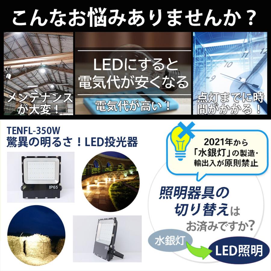 LED投光器 屋外照明 大型 防水 500W 100000lm スポットライト 高輝度 120° 180°回転角度 水銀灯5000W相当 野球場 運動場照明 看板 工場 スポーツ 一年保証｜goodsone-tcg｜05