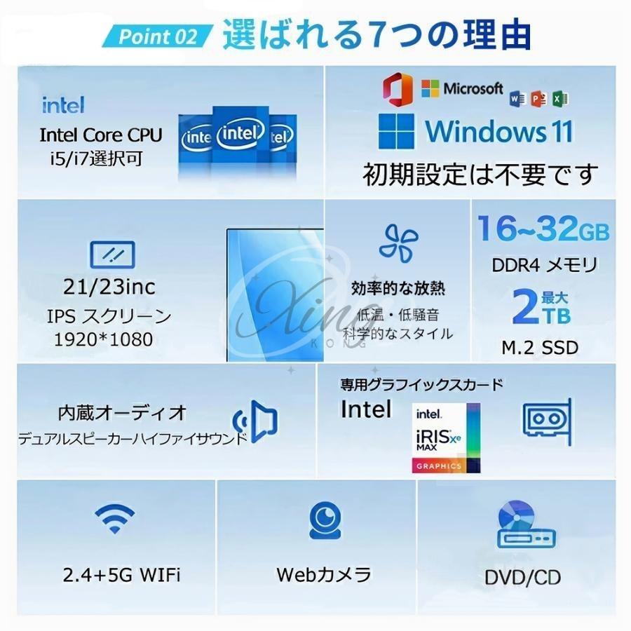 パソコン 一体型パソコン Windows 11 新品 デスクトップパソコン 一