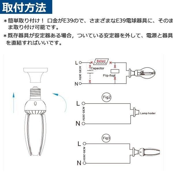 3個セット 水銀灯交換用 800W相当 超爆光19200LM E39口金 120W LED水銀灯 LEDコーンライト 軽量型 天井照明 コーン型led電球 ハロゲン電球 倉庫 工場 昼光色_9