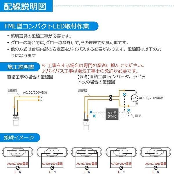FML36W FML36EX LED蛍光灯 LEDランプ FML36型 LED化 FML36形対応 36形