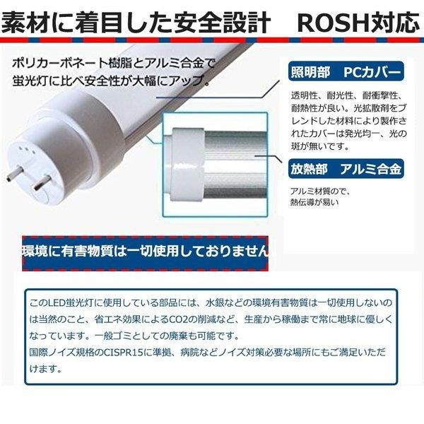 工事不要 LED蛍光灯 直管 40W形 直管led蛍光灯 120cm 角度調整回転式 直管形LED蛍光灯40形 40W型 32形 直管型 G13 T10 3200lm グロー式 インバーター式 ラピッド｜goodsone5｜04