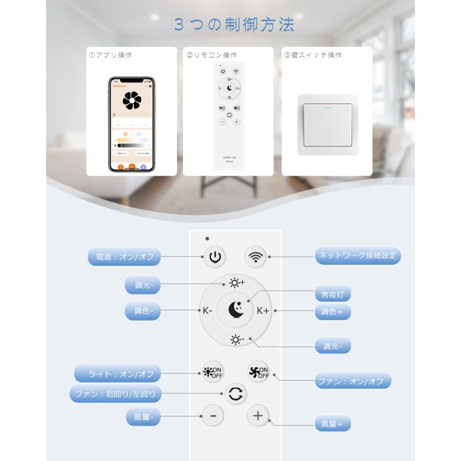 サーキュレーター付きシーリングファン シーリングファンライト