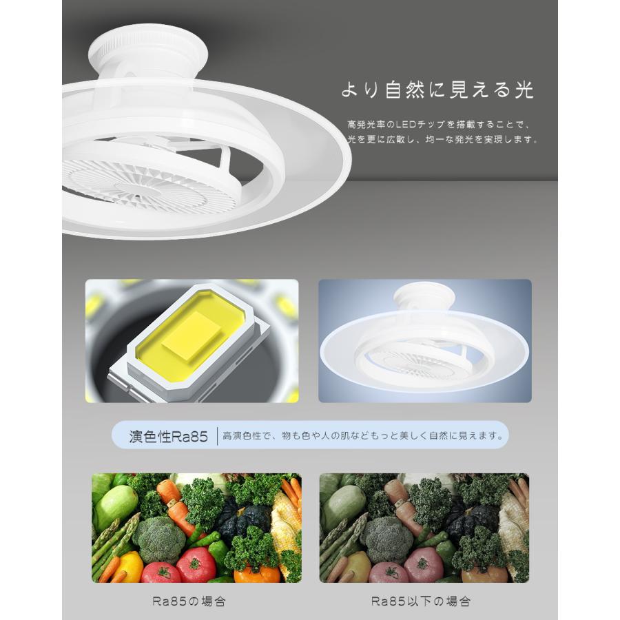 ファン付きシーリングライト LED 導光板 ファン付き照明 調光調色 8畳